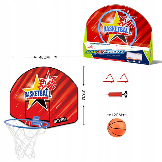 Askato Mini Koszykówka Gra Zręcznościowa Zestaw dla Dzieci 3+