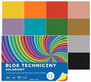 Blok Techniczny A4 10k 160g KOLOROWY Interdruk