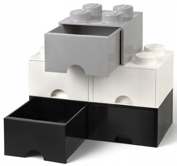 LEGO Pojemnik na Klocki z Szufladami 4x2 Szary 40061740