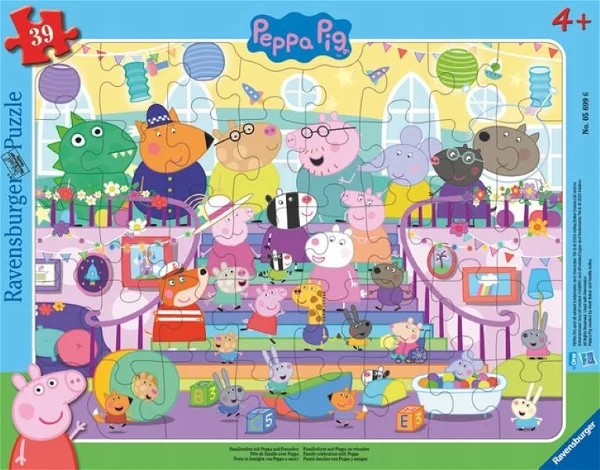 Puzzle Ravensburger 39 elementów rodzinne święto z Peppą i przyjaciółmi