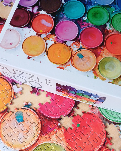 Puzzle Tactic 500 Water Colors - Akwarelowy Obraz 47x31cm