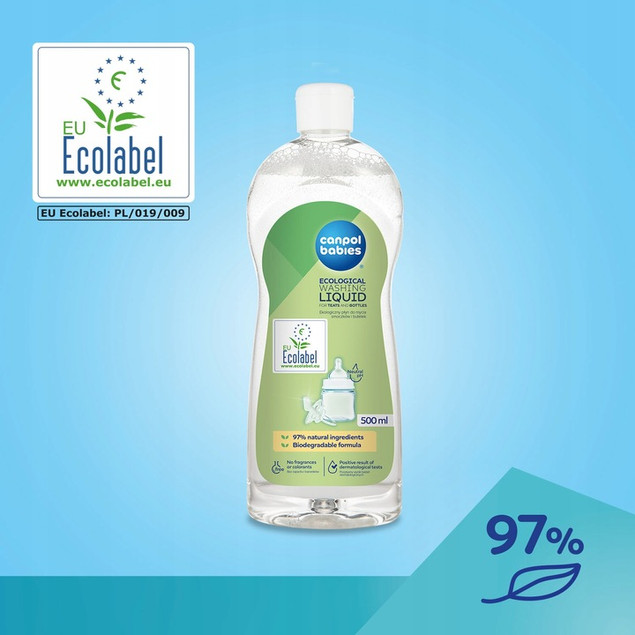 CANPOL Płyn HIPOALERGICZNY Do Mycia Butelek i Smoczków 500ml x3