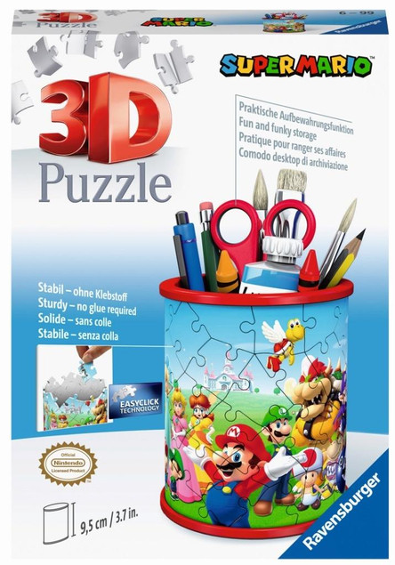 Puzzle 3D Ravensburger Super Mario Przybornik 54 el. bez kleju dla dzieci