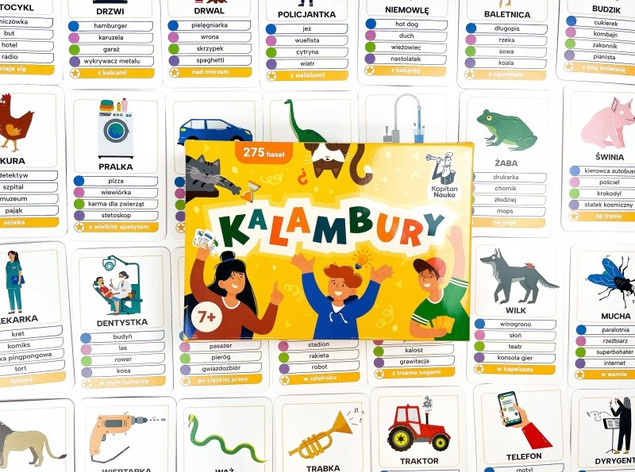 Gra Kalambury – Kapitan Nauka (55 kart)