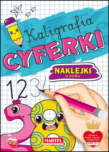 Kaligrafia CYFERKI z Naklejkami 3+ Martel