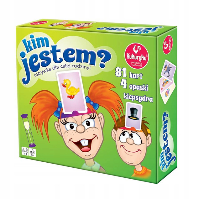 Gra Kim jestem? – Rodzinna gra Kukuryku dla dzieci od 4 lat