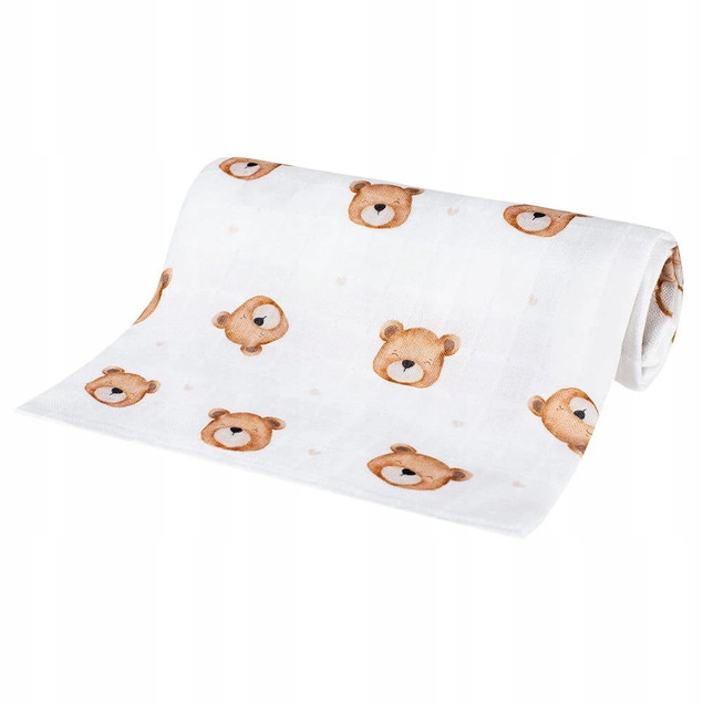 Pieluszka Bambusowa 40x40 TEDDY BEAR – Bocioland