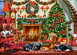 PUZZLE 260 ŚWIĘTA PRZYTULNY KOMINEK choinka, układanka dla dzieci +8 lat