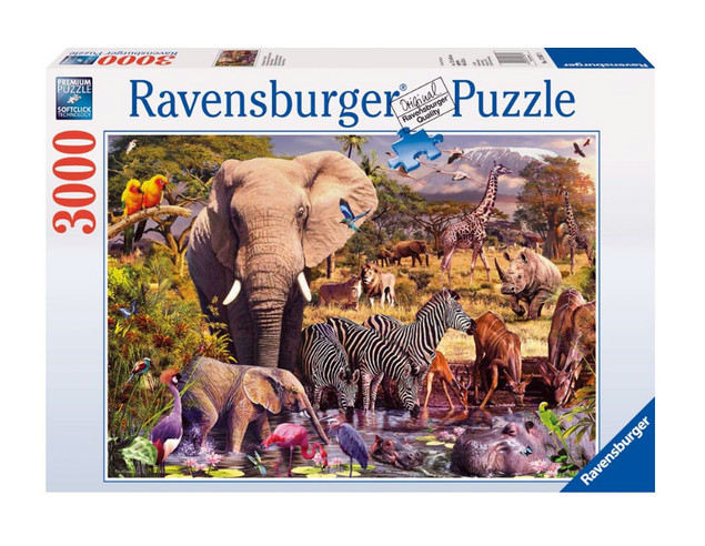 Puzzle Ravensburger 3000 elementów Afrykańskie Zwierzęta