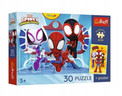 Puzzle Trefl 30 elementów Spidey w Akcji z Plakatem Marvel