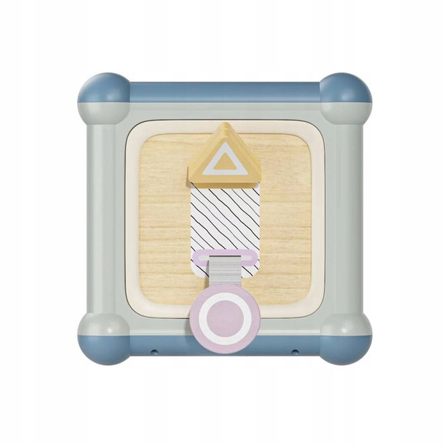 Kostka Edukacyjna Topbright Drewniana Wielofunkcyjna 10w1 Multicolor 12m+