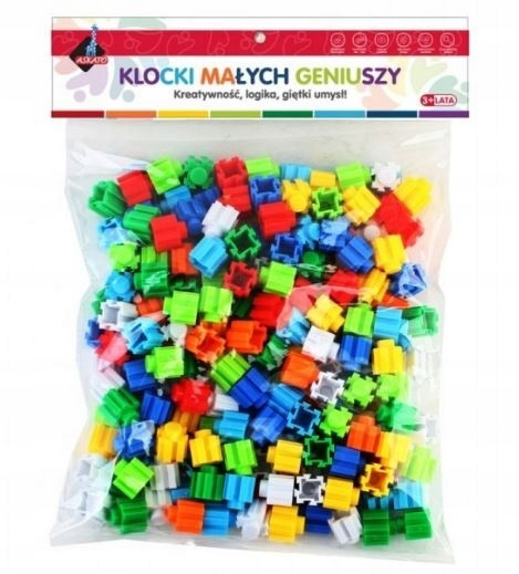 Klocki Przestrzenne Konstrukcyjne 128 el. Kolorowe