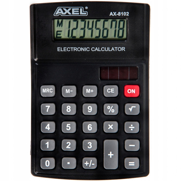 Kalkulator Biurowy Axel AX-8102 8 cyfr Pamięć Auto-Off