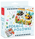Puzzle Kangur Połącz Połówki Polne Zwierzęta 12 el. 3+