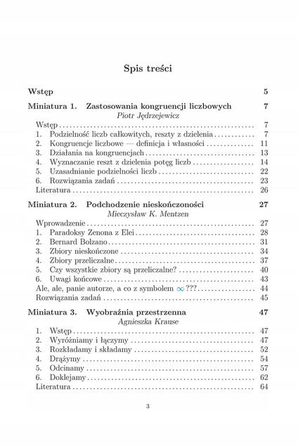 Miniatury Matematyczne 90 Krause, Mentzen, Jędrzejewicz Kangur