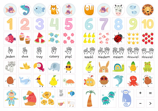 Moje Barwy CYFERKI Kolorowanka z Naklejkami BooksAndFun