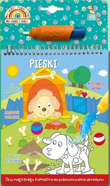 Malowanka z flamastrem wodnym - pieski MD Creative