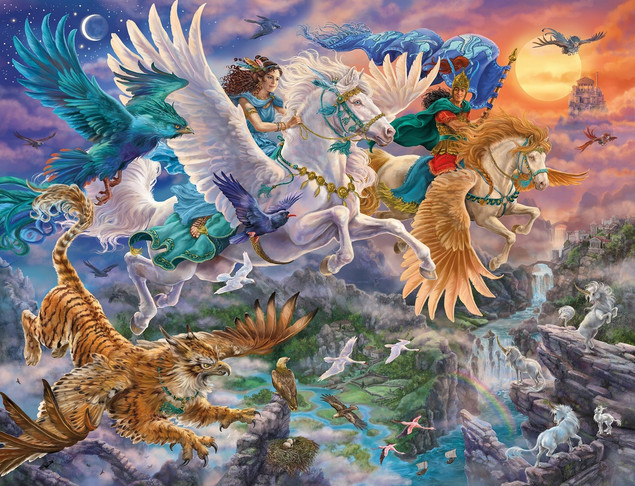 PUZZLE 2000 FANTAZJA - PEGAZ