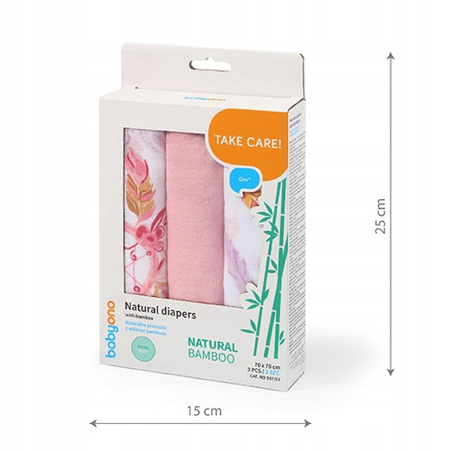 Pielucha bambusowa Babyono różowy