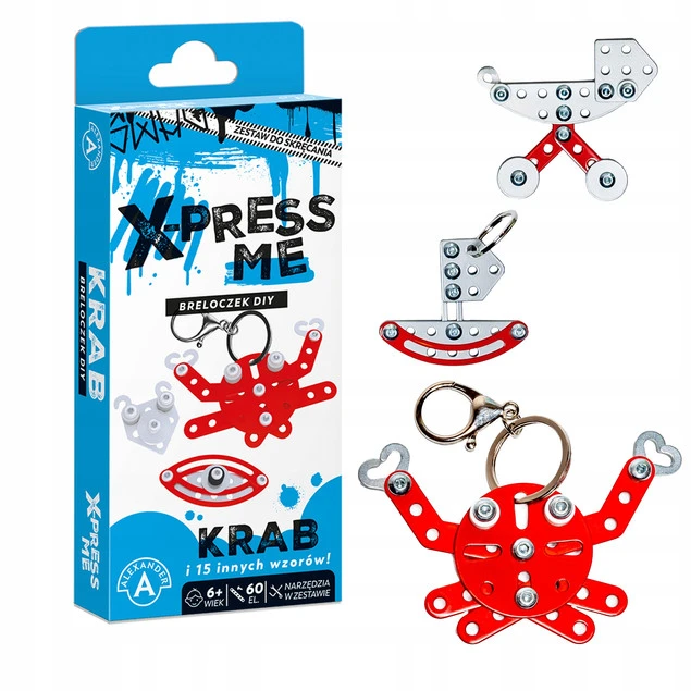 Breloczek Alexander X-PRESS ME KRAB DIY 60 el. Instrukcja