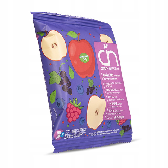 Chipsy jabłkowo-owocowe leśne 18 g – Crispy Natural