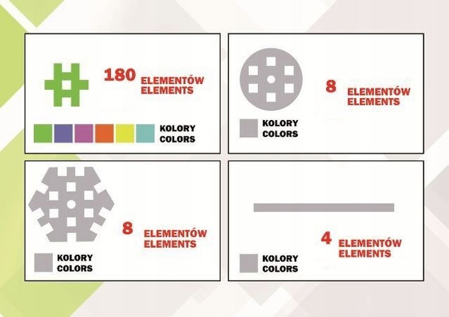 Klocki konstrukcyjne Meli Constructor 200 elementów