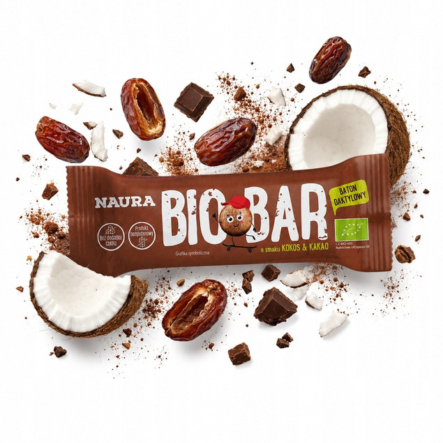 Baton kakao i kokos Naura BIO 35g