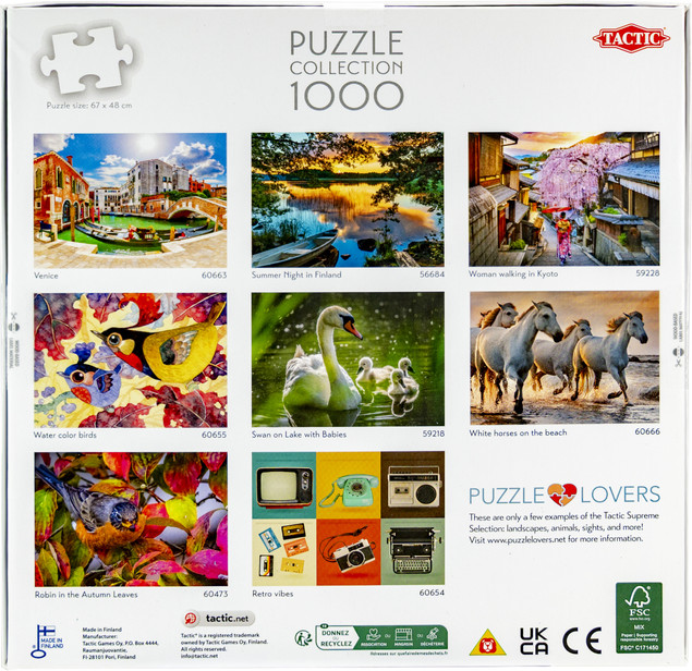Tytuł
Puzzle Tactic 1000 elementów Wenecja Widok Miasta
