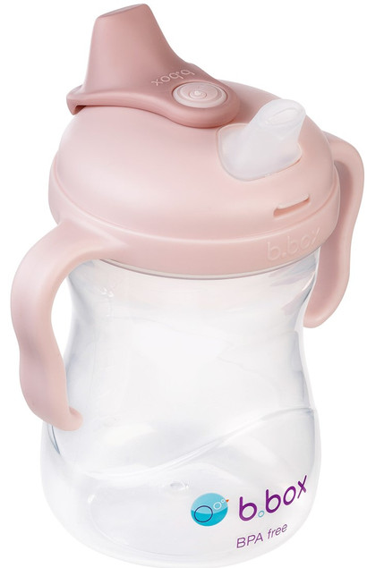 Kubek b.box z Miękkim Ustnikiem 240 ml Różowy – Niekapek od 4m+