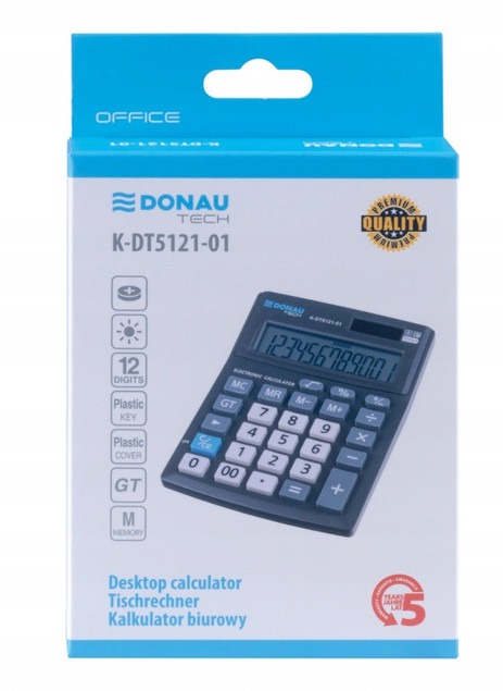 Kalkulator biurowy DONAU TECH K-DT5121-01