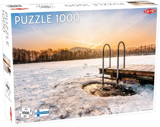 Puzzle Tactic 1000 elementów Zimowe Morsowanie Winter Swimming Finlandia