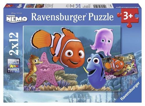Puzzle Ravensburger 12 elementów Puzzle Disney Nemo w podróży 2x12