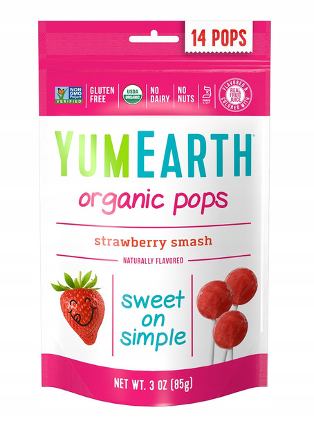 Lizaki YumEarth truskawkowe 14 szt. 87 g
