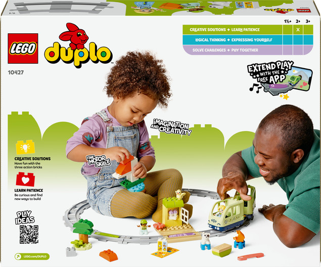 LEGO DUPLO TOWN Przygoda z Interaktywnym Pociągiem 10427 – Edukacja i Zabawa dla Dzieci 2+