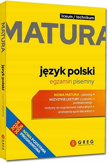 Matura 2026 JĘZYK POLSKI Egzamin Pisemny + Ustny GREG