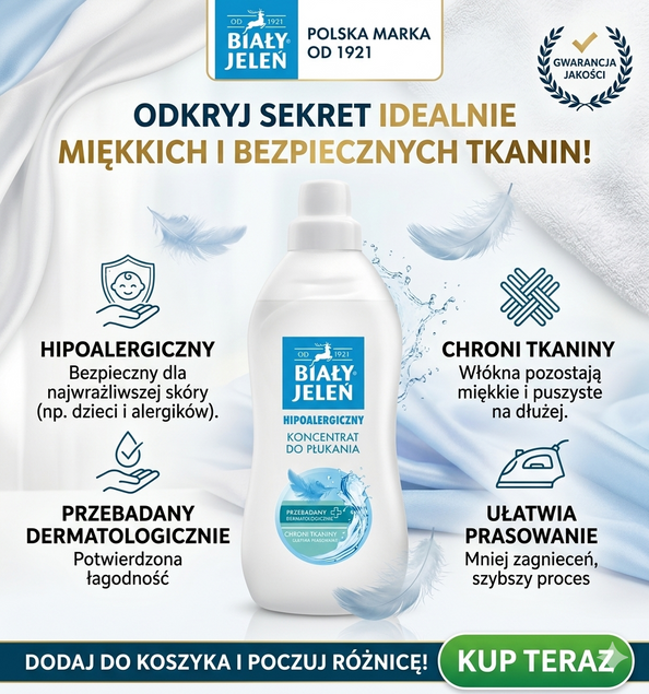 Koncentrat do płukania hipoalergiczny Biały Jeleń 1 l