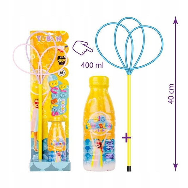 Zestaw do Baniek Mydlanych Tuban Pro Multi Motylek + Płyn 400ml