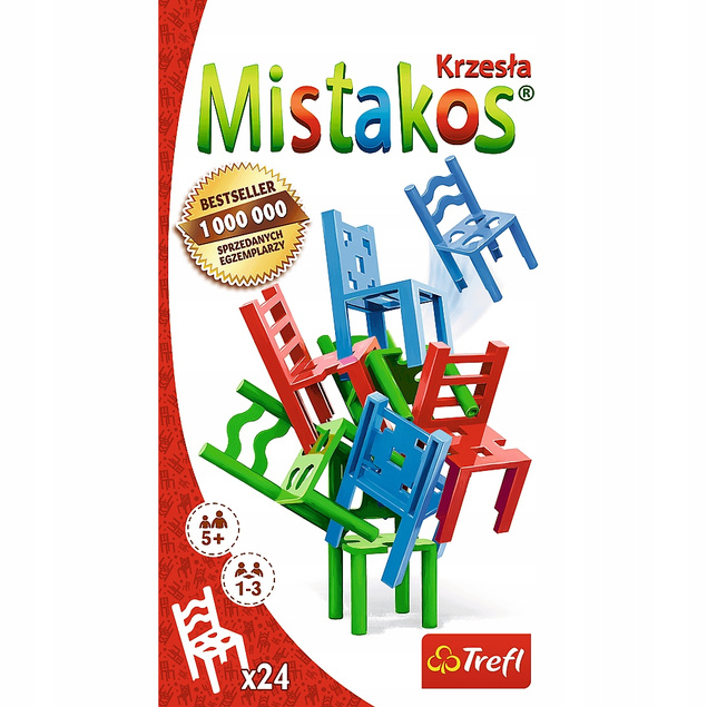MISTAKOS Gra Zręcznościowa Walka o Stołki 5+ Trefl