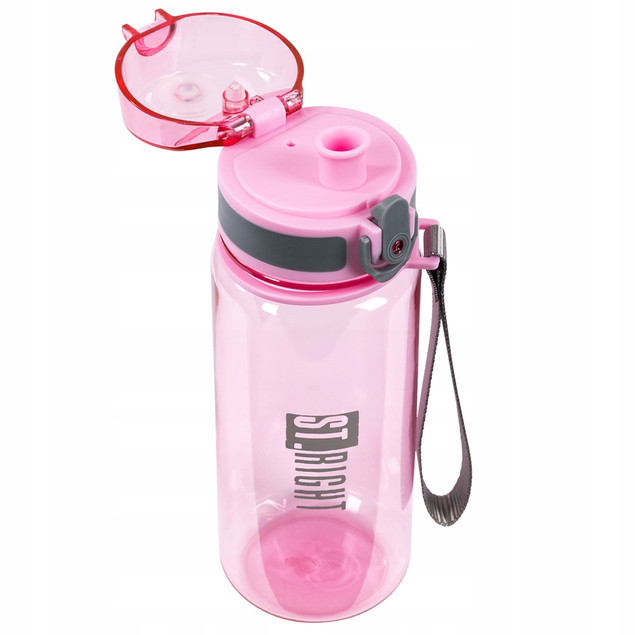 Bidon 500 ml + Śniadaniówka 1200 ml ST.RIGHT Pink‑Grey