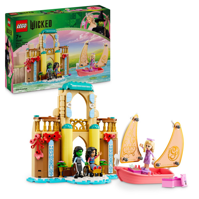 Klocki LEGO Wicked 75681 Glinda, Elphaba, Nessarose na Shiz University, 304 elementy