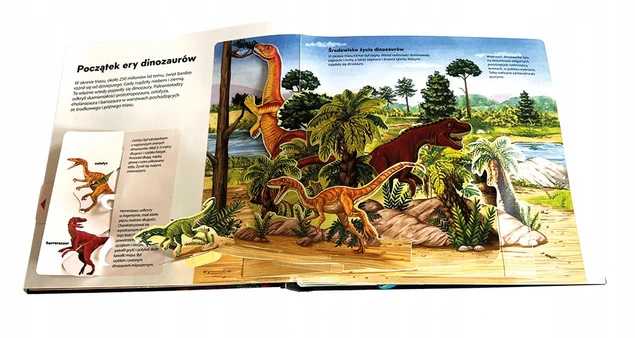 Dinozaury. Książka 3D - scenka