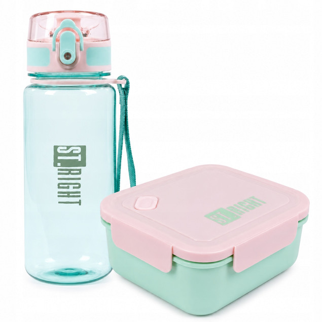 Bidon 500 ml Tritan BPA‑Free różowo‑turkusowy – St.Right