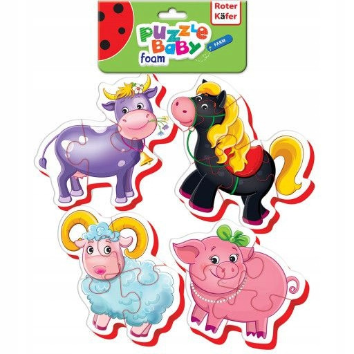 Puzzle Roter Kafer 16 elementów Baby Farma