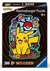 Puzzle Ravensburger 300 elementów 120007616 Drewniane puzzle Pikachu 300 elementów