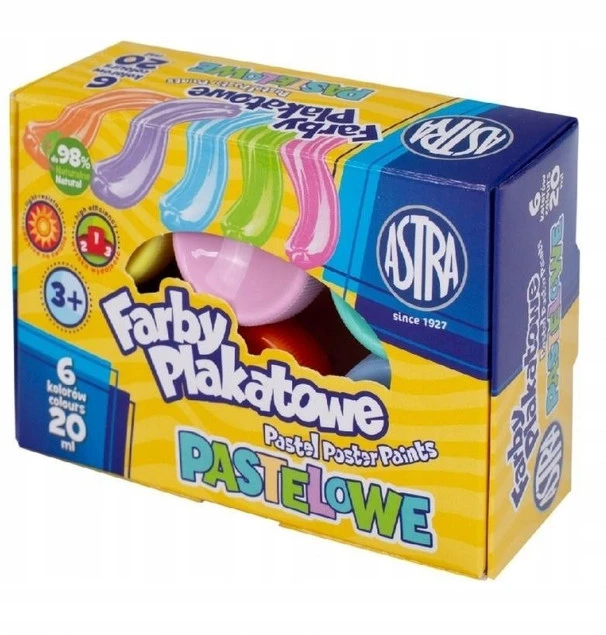 6 kolorów pastelowe