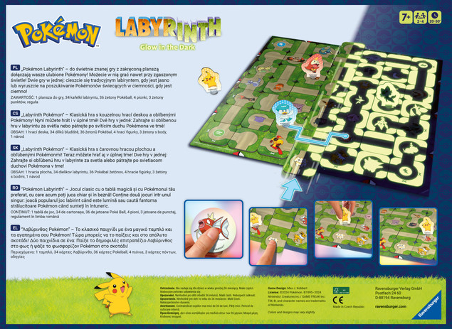 Ravensburger 228393 Labirynth Pokemon Nocna edycja