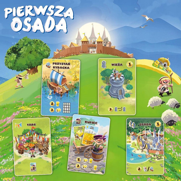 Pierwsza Osada – gra karciana strategiczna, 2-4 graczy, 8+