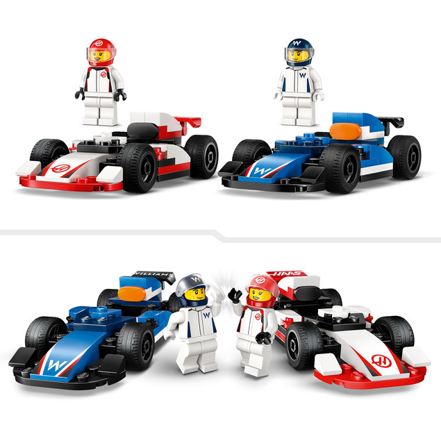 LEGO City F1 Bolidy Williams Racing i Haas F1 60464