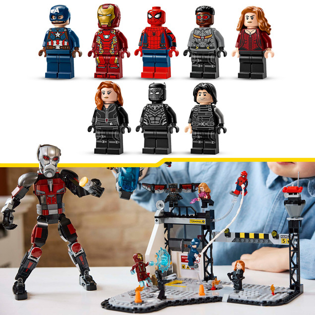 LEGO Super Heroes 76314 Kapitan Ameryka: Wojna bohaterów - Bitwa na Lotnisku