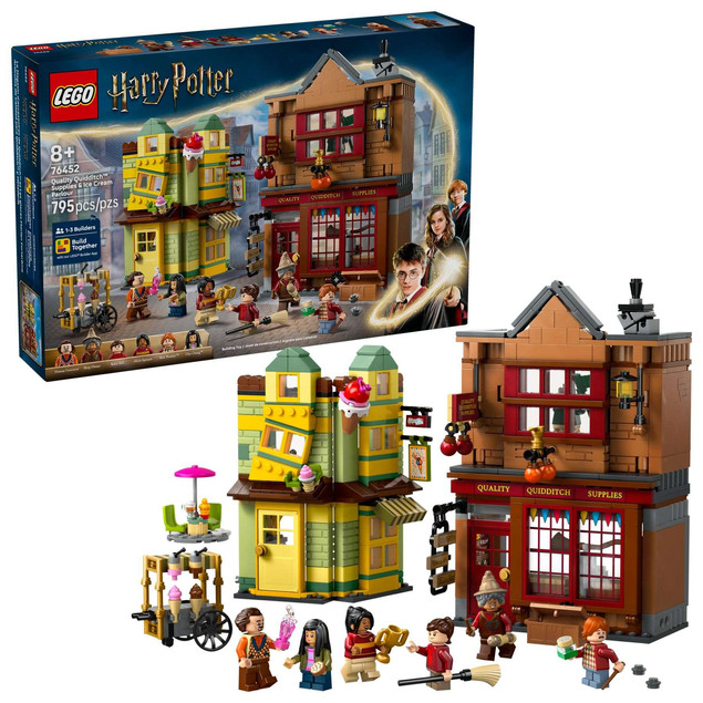 LEGO Harry Potter 76452 - Markowy sprzęt do quidditcha i lodziarnia